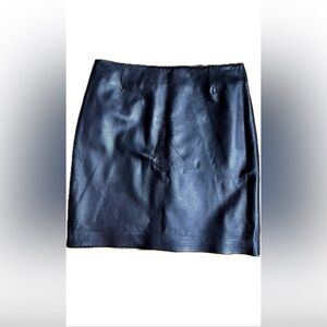 NWT Rem Garson genuine leather skirt women’s 8